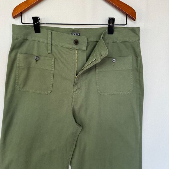 J. Crew Sailor Slim Wide-Leg High Rise Distressed Fatigue Chino Pant Size 33 - Picture 5 of 16